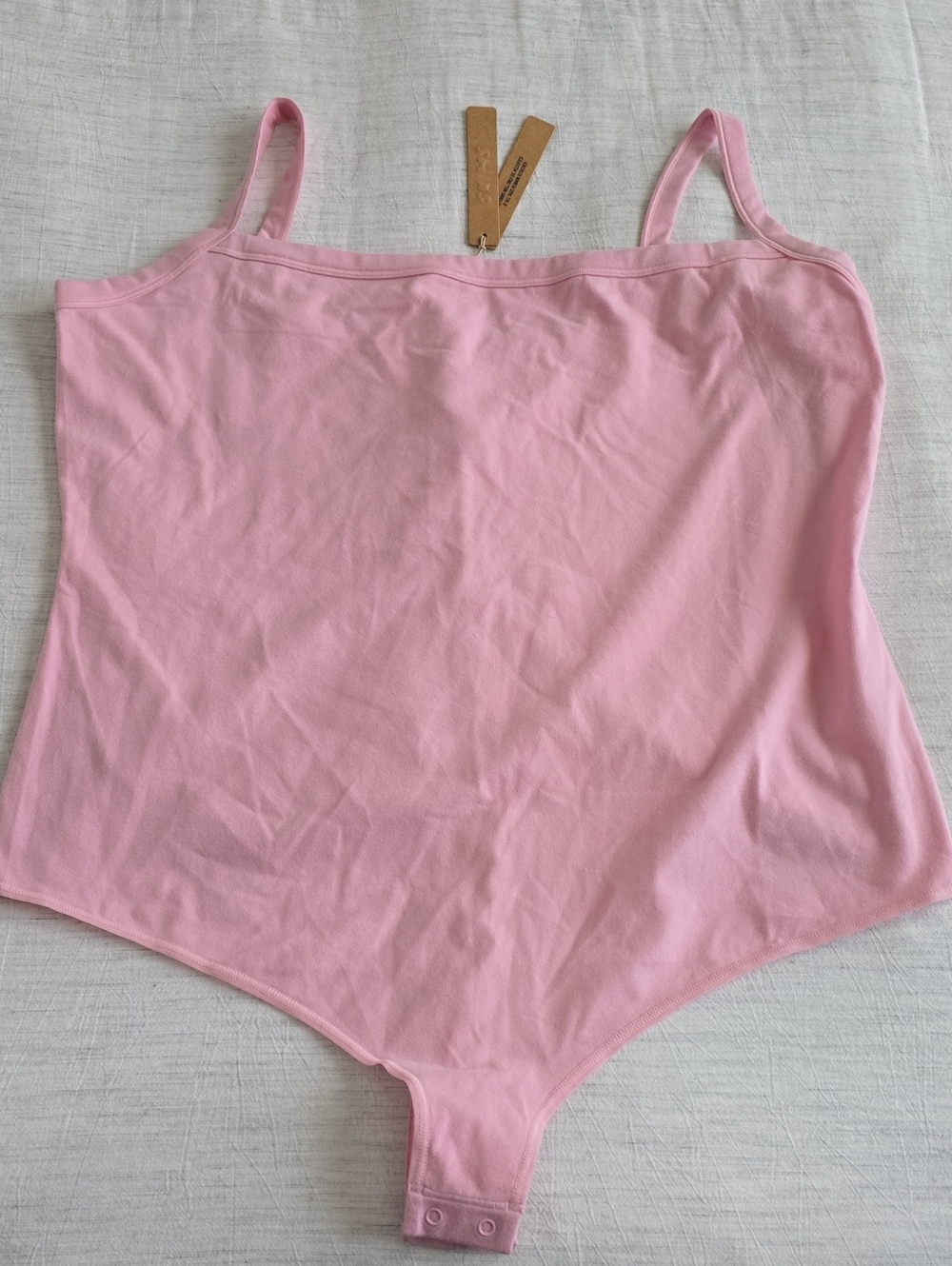 SKIMS Cotton Jersey Scoop Neck Bodysuit Size:3x Halite